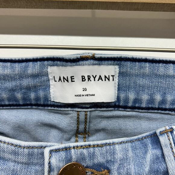 Lane Bryant Mid Rise Cropped Flare Jeans Plus Size 20 Flex Magic Waistband - Picture 5 of 6